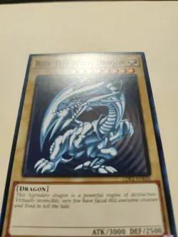 Blue-Eyes White Dragon LDK2-ENK01 Common Og Art Unlimited NM - Image 2