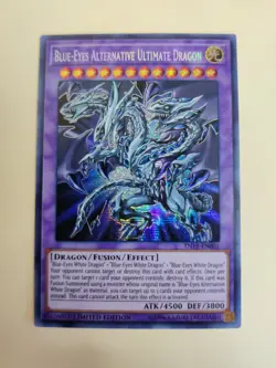 BLUE-EYES ALTERNATIVE ULTIMATE DRAGON SECRET RARE TN19-EN001 YUGIOH! LP - Image 2