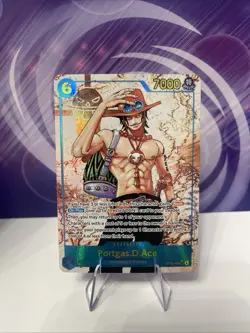 One Piece TCG Portgas D. Ace OP13‑119 Alt Art SEC Carrying on His Will - Image 1