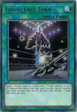 3X Yugioh FLOD-EN056 Gouki Face Turn Rare 1ST ED NM - Image 1