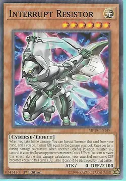 3x Yugioh MP19-EN149 Interrupt Resistor Common Near Mint 1st Edition - Image 1
