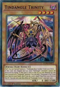 3X Yugioh FLOD-EN013 Tindangle Trinity Common 1ST ED NM - Image 1