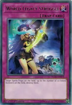 3X Yugioh FLOD-EN072 World Legacy Struggle Rare 1ST ED NM - Image 1