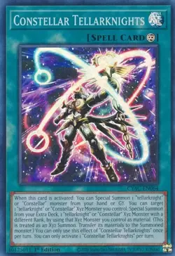 3x YUGIOH 1ST ED CYAC-EN064 CONSTELLAR TELLARKNIGHTS SUPER RARE NEAR MINT (NM) - Image 1
