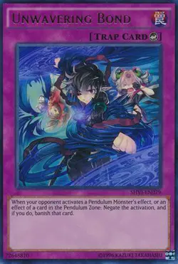3x Yugioh SHVI-EN079 Unwavering Bond Ultra Rare Unlimited - Near Mint - Image 1