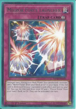 3x Yugioh MP19-EN126 Mirror Force Launcher Rare Near Mint 1st Edition - Image 1