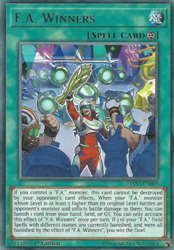 3X Yugioh FLOD-EN089 F.A. Winners Rare 1ST ED NM - Image 1