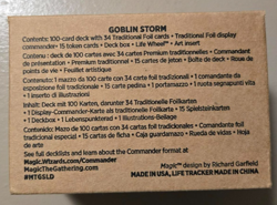 MTG Secret Lair Commander Deck: Goblin Storm In Hand Factory Sealed - Image 4