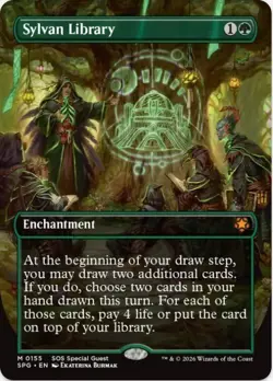 1 x Sylvan Library - Secrets of Strixhaven Special Guest - LP - MTG - Image 1