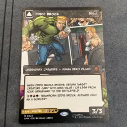 Eddie Brock (0224) (Borderless) Non-Foil M Marvel's Spider-Man 224 NM - Image 1