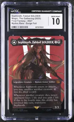 Sephiroth Fabled SOLDIER Magic Mythic Surge Foil 527 Final Fantasy CGC 10 - Image 1