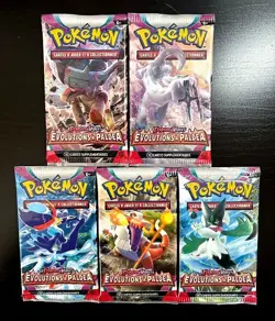 ARTSET 5 BOOSTER DE 10 CARTES POKEMON EVOLUTIONS A PALDEA EV02 FR NEUF SCELLES - Image 1