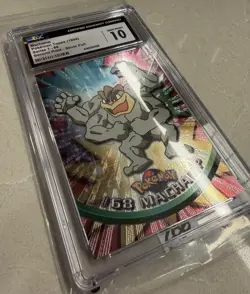 Machamp CGC 10 Pokemon Topps Series 1 68 Second Print Silver Foil Nintendo 1999 - Image 2