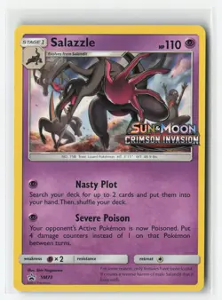 SALAZZLE SM73 PRE RELEASE PROMO POKEMON TCG LP - Image 1