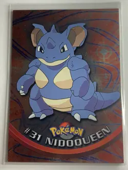 1999 Topps Pokemon TV #31 Nidoqueen (B) Silver Foil Blue Logo FREE COMBINED SHIP - Image 1