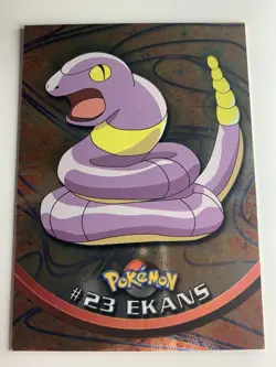 1999 Topps Pokemon TV #23 Ekans (C) Silver Foil Blue Logo (Smooth 1st Print) - Image 1