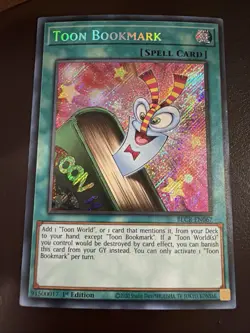 Yu-Gi-Oh! Toon Bookmark BLCR-EN067 - 1st Edition - Secret Rare - Near Mint! - Image 5