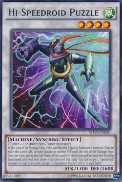 3x Yugioh SHVI-EN050 Hi-Speedroid Puzzle Rare Unlimited - Near Mint - Image 1