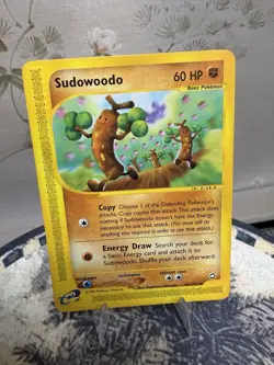 Sudowoodo 36/147 Aquapolis Non-Holo Rare Vintage Pokemon Card TCG - Image 1