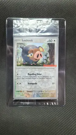Pokemon Lechonk Reverse Holo Promo SV01 Scarlet & Violet 154/198 60HP Card 2023 - Image 1
