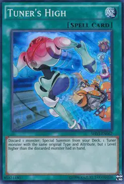 3x Yugioh SHVI-EN067 Tuner's High Super Rare Unlimited - Near Mint - Image 1