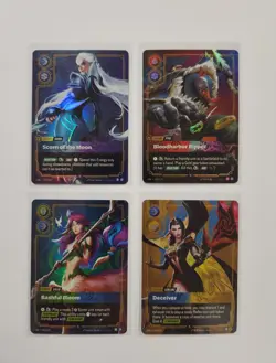 Riftbound League of Legend cards, Lot Of 4 Foil - Image 1