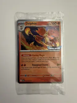 Delphox 013/086 Stamped Promo SEALED Chaos Rising Pokemon Card - Image 1