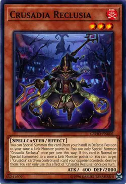 3x Yugioh CYHO-EN006 Crusadia Reclusia Common NM - Image 1