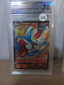 2021 Pokemon TCG Graded 3-Card Lot Cinderace V 018, Medicham V 083, Darkrai 167 - Image 5