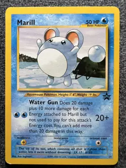 Marill 29 Black Star Promo Pokemon Card NM - Image 1