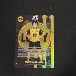 One Piece x BVB Borussia Dortmund Promo Card Monkey D Luffy ST13-003 - Image 1
