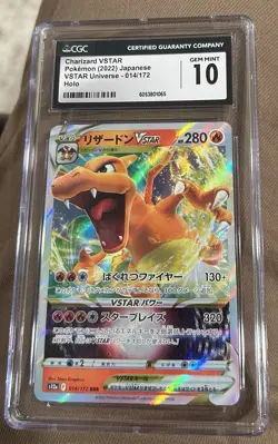 Charizard VSTAR Holo Card 014/172 S12a VSTAR Universe, Japanese Edition, CGC 10 - Image 1
