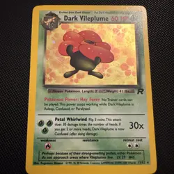Team Rocket's Dark Vileplume 13/82 Rare Holo Pokemon TCG Card - mint - Image 1