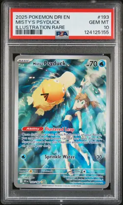 Pokemon Card Misty's Psyduck 193/182 Illustration Rare PSA 10 - Image 1