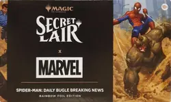 *SEALED* MTG Secret Lair x Spider-Man: Daily Bugle Breaking News Rainbow Foil - Image 1