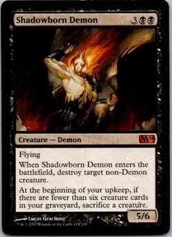 Shadowborn Demon M Magic 2014 (M14) 115 LP Normal - Image 1