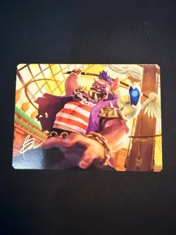 Bebop, Skull & Crossbones Art Card (Gold-Stamped Signature) #42 MTG TMNT AS NM - Image 1