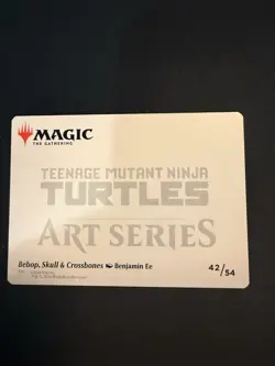 Bebop, Skull & Crossbones Art Card (Gold-Stamped Signature) #42 MTG TMNT AS NM - Image 2