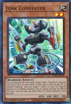 3x YUGIOH LDS3-EN118 JUNK CONVERTER ULTRA RARE NEAR MINT (NM) - Image 1
