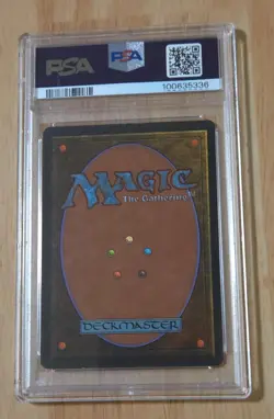 MTG Revised Rare Dual Land SCRUBLAND 1994 Magic the Gathering PSA 7 NM - Image 2