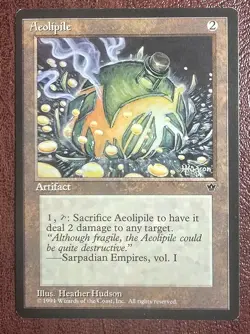 Aeolipile - MtG Fallen Empires - Rare NM 1994 - Image 2
