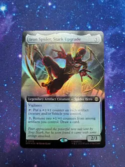 Iron Spider, Stark Upgrade (Extended Art) Foil R Marvel's Spider-Man 279 NM - Image 1