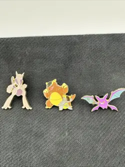 Pokemon Official Pins Lot Crobat Mewtwo Kangaskhan 2015 2016 2017 TCG - Image 1