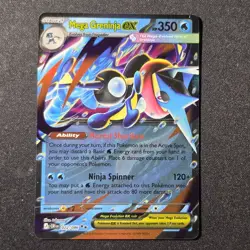 Pokemon TCG- Mega Greninja ex - 022/086 - ME04: Chaos Rising (CRI) Double Rare - Image 1