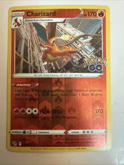 Charizard #10/78 Pokemon GO 2022 Rare Holo NM/LP Pokemon TCG - Image 1
