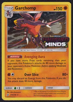 Pokemon Garchomp 114/236 Cosmos Holo Stamped Unified Minds - Image 1