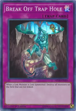 3x Yugioh MP18-EN085 Break Off Trap Hole Super Rare 1st Ed NM - Image 1
