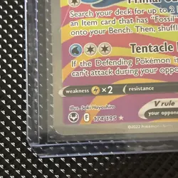 Omastar V (Full Art) Pokemon SWSH12: Silver Tempest 174/195 Holo - Image 4