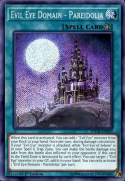 Yugioh INCH-EN033 Evil Eye Domain Pareidolia Secret Rare 1st Edition NM - Image 1