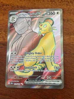 POKEMON TEAM ROCKET'S PERSIAN ex 219/182 S 10 DESTINED RIVALS ULTRA RARE - Image 1